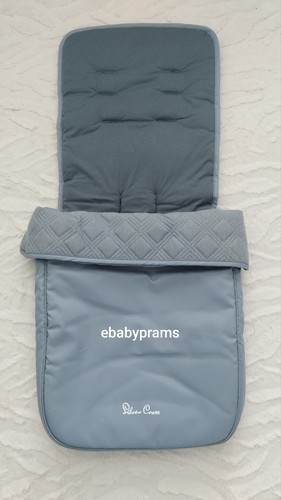 New silver cross - silver, footmuff