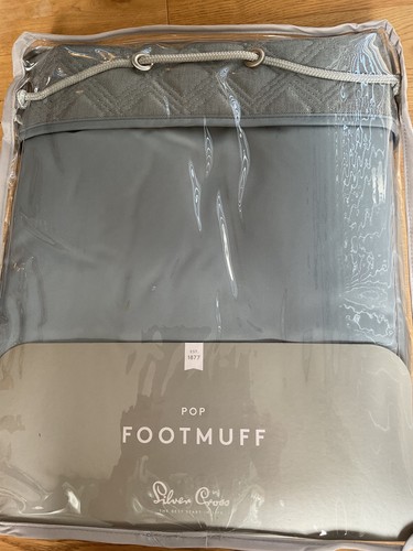 Silver cross pop footmuff - silver, &